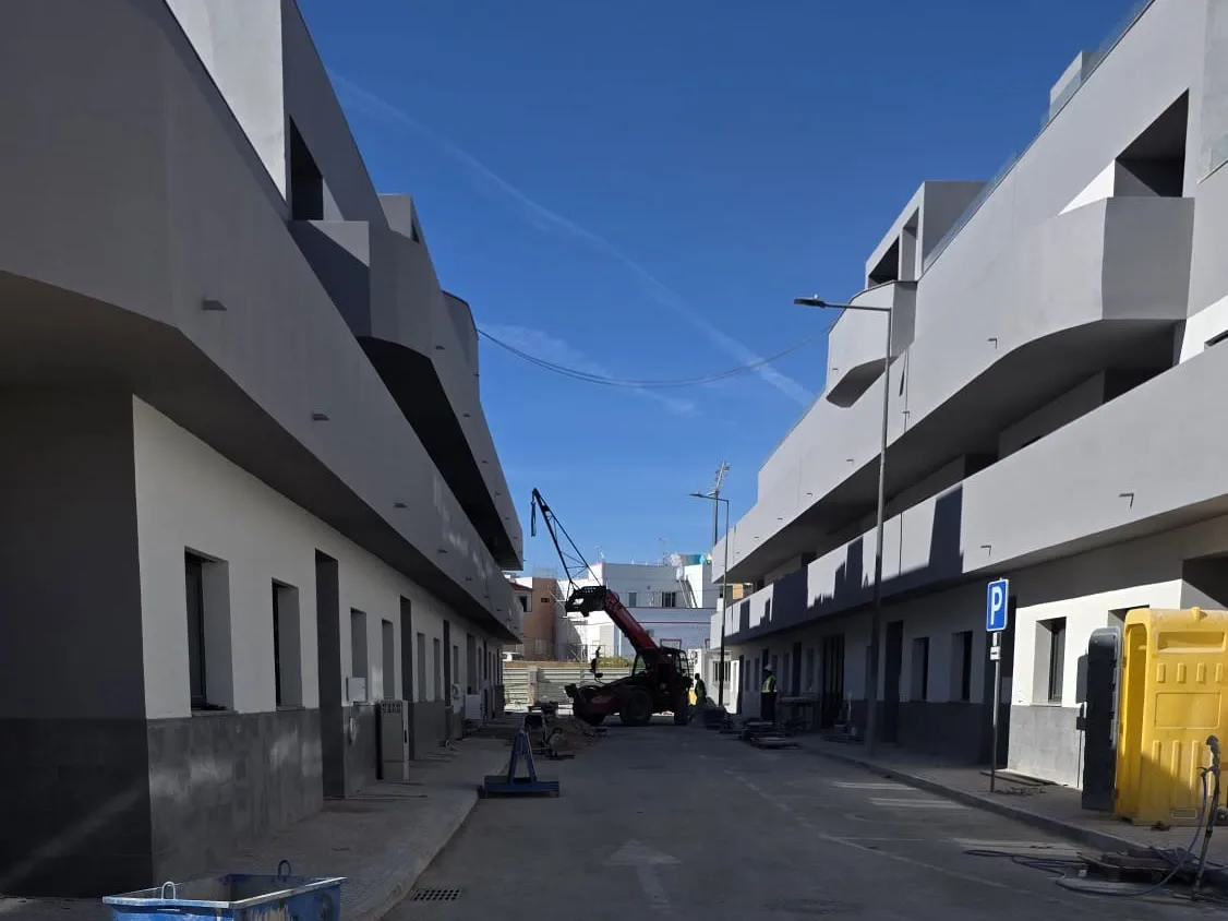 Fotografia da obra Conjunto habitacional em Olhão