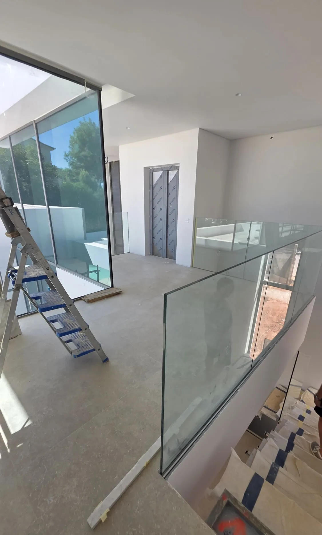 Étage en cours de finitions