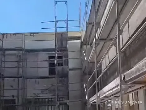 Fotografia da obra Reabilitação de fachadas em Vila Real de Santo António